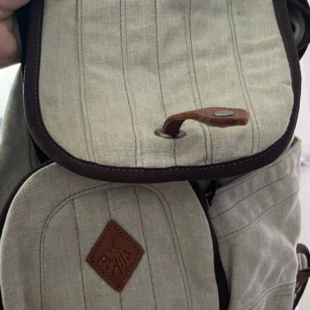 Beige backpack
